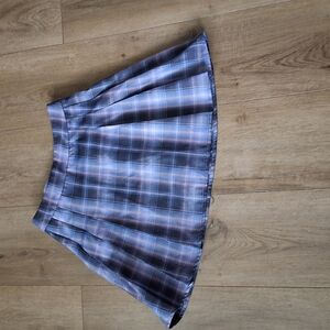 Plaid Pleated Skirt